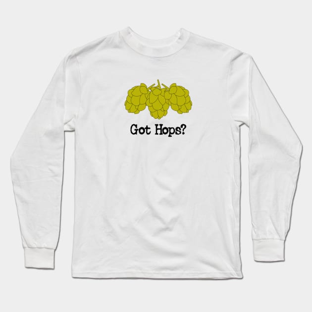 Beer Hops T-shirt Long Sleeve T-Shirt by jorgemonteon1